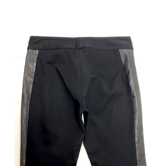 Rag and Bone Rare Lambskin Side Panel Leggings Stretch Leather Pants in Black - Picture 5 of 9